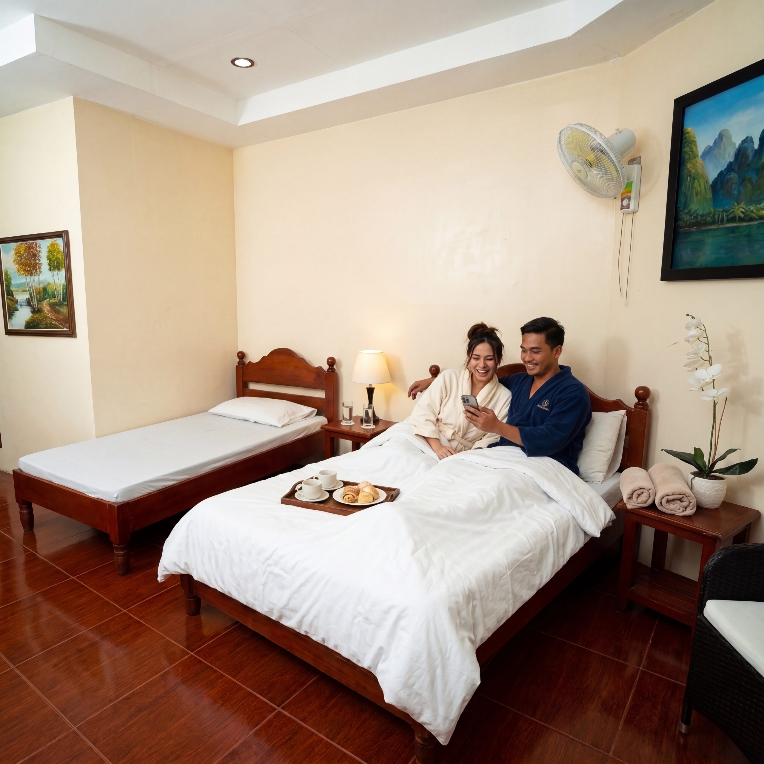 Twin room at The Constantino Hotel